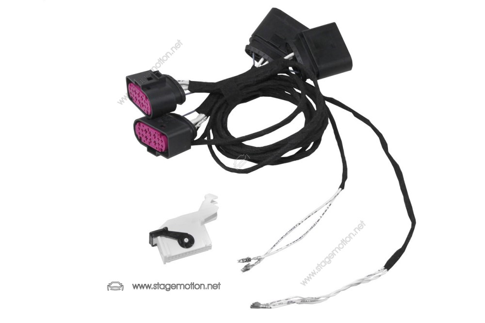 Adaptador de LED a LED con luz de curva para VW Passat B8