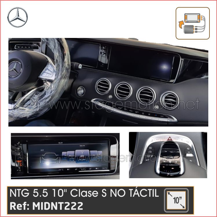 Interface Cámaras + Vídeo AUX Clase S (W222 2013-2016) NTG5.5 (Sin pulsadores táctiles en volante)