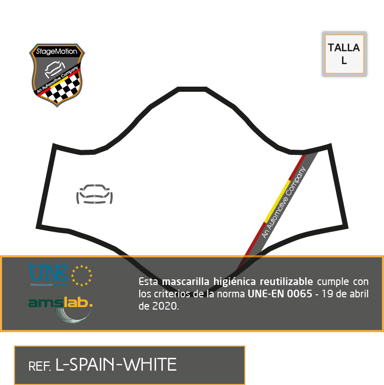 Mascarilla Homologada [L] Diseño: WHITE SPAIN