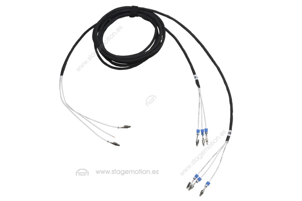 Cableado extensión mLWR xenón/LED con luz de día a faros halógenos para Seat Ibiza 6J