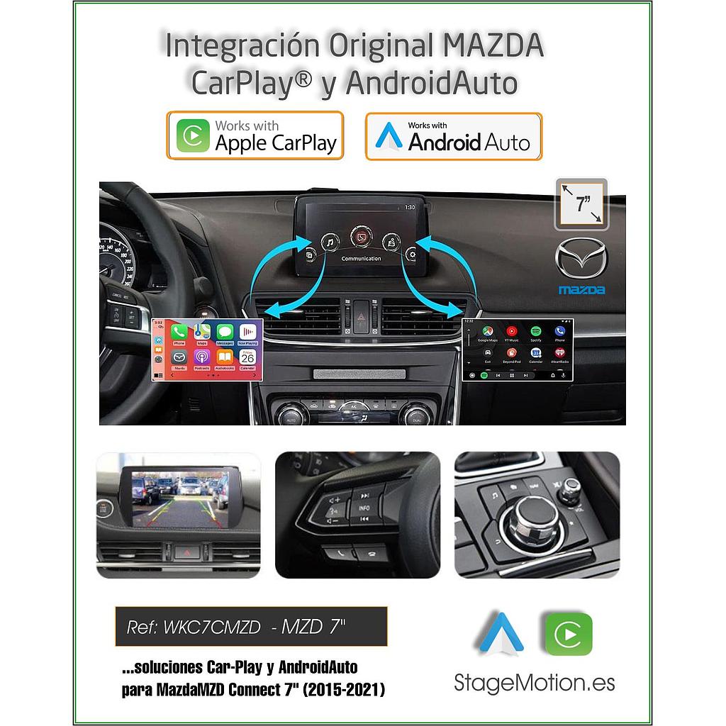 Kit Car-Play + Android Auto + USB MAZDA MZD Connect 7"