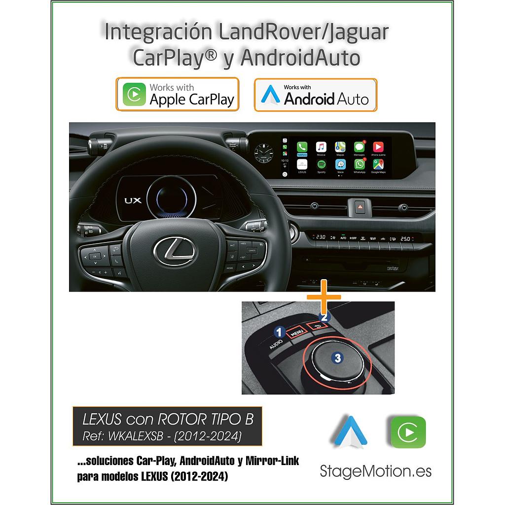 Kit Plus LEXUS CarPlay Wireless + Android Auto + Mirror-Link + USB + Visión 180º