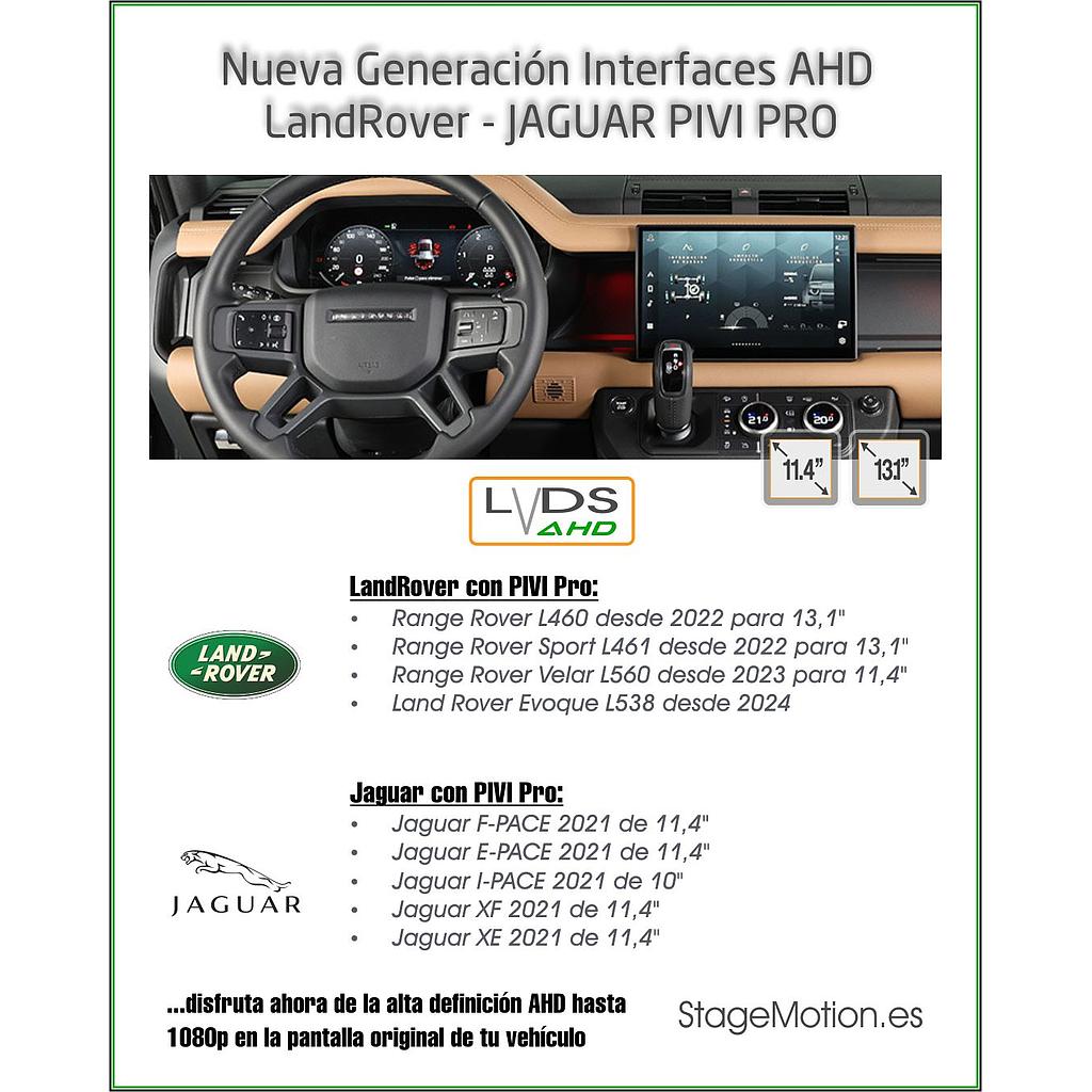 Interface AHD Cámaras/Vídeo PIVI PRO 11,4"/ 13,1" LandRover/Jaguar PIVI PRO 2023>>