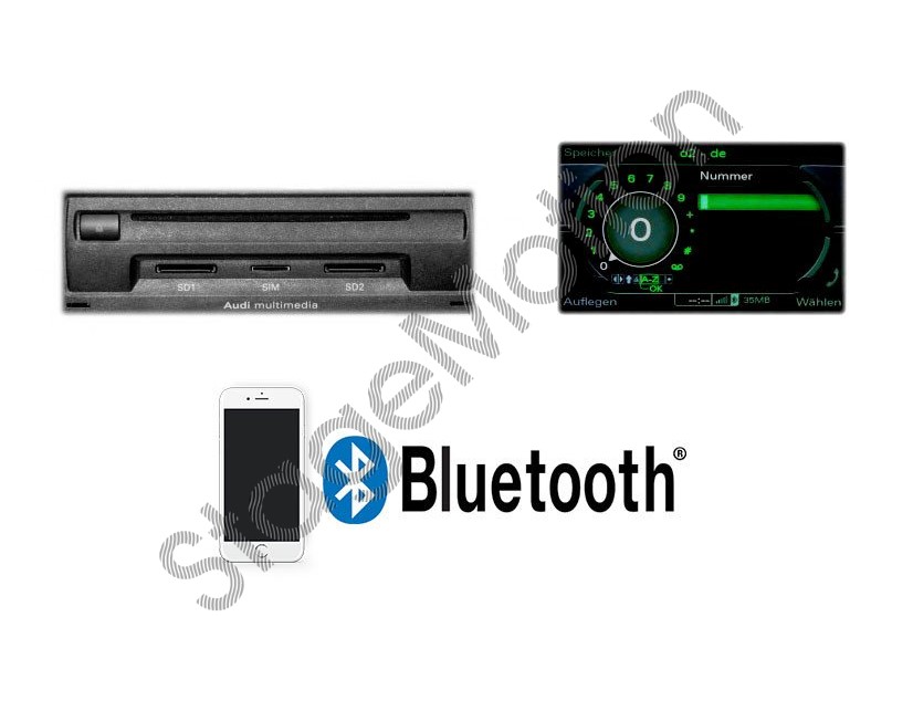 Kit telefonía original para Audi MMI 3G "Bluetooth"
