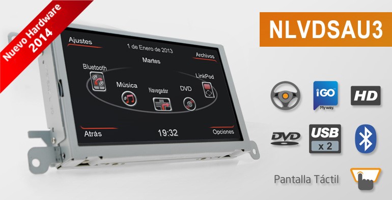 Kit Navegación R-Series Audi A4(8K), A5(8T) y Q5(8R) - SIN AMP