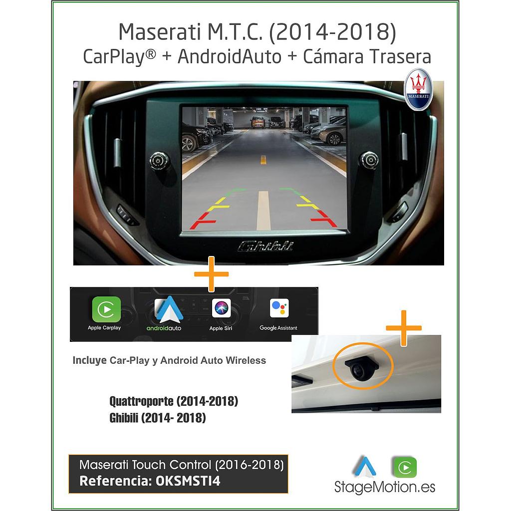 Kit RVC Integrado + Wireless Car-Play + Android Auto + Reproductor USB Maserati 2014>>