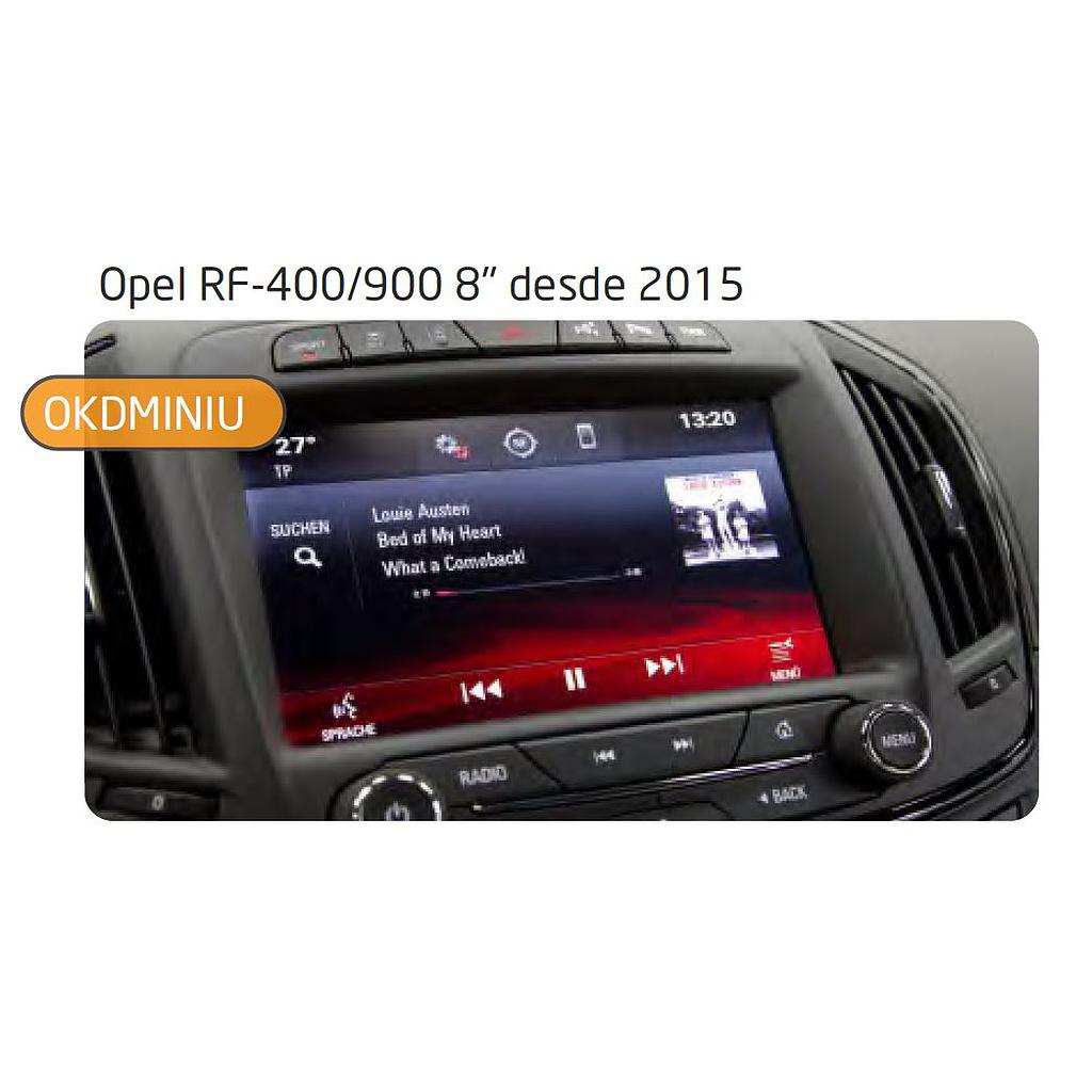 Kit RVC Opel/Chevrolet MyLink IO6 Mini-USB (Todo en la misma pantalla sin unidad DIN adosada)