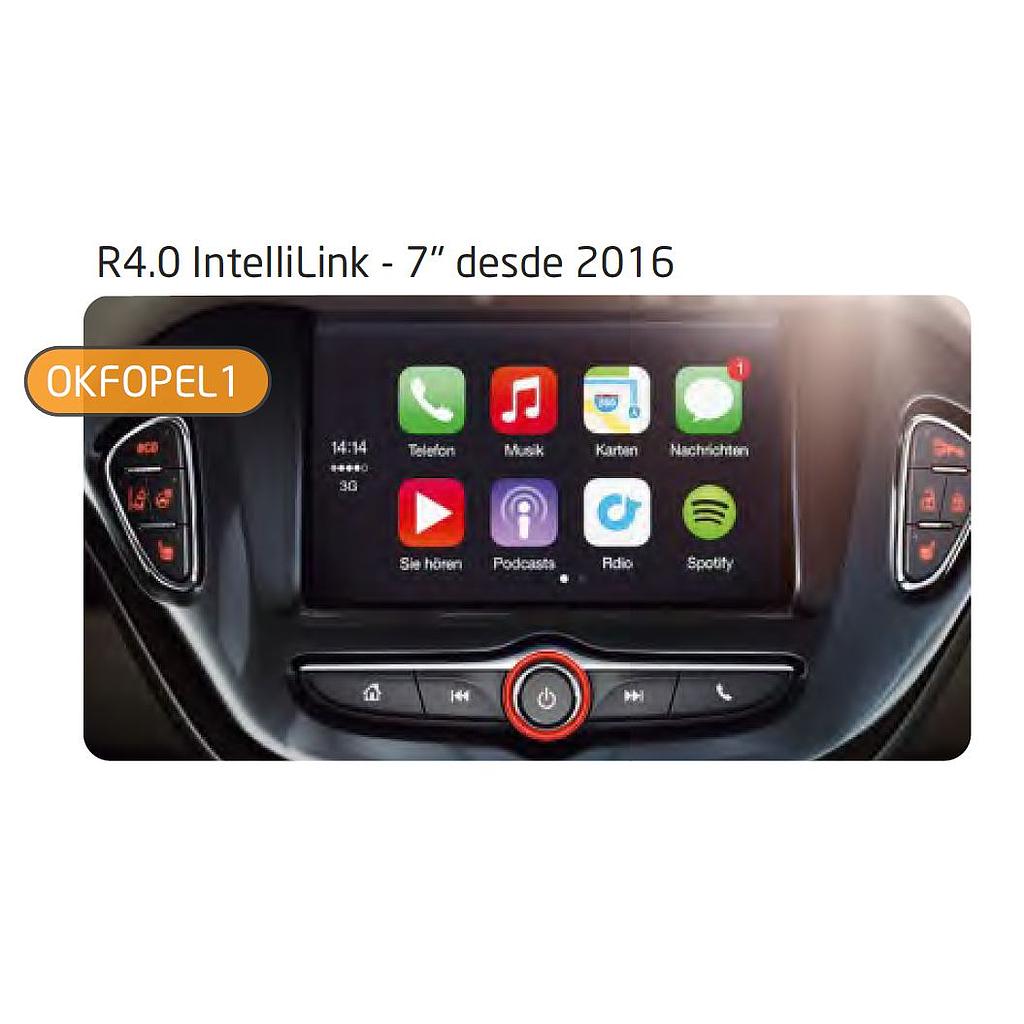 Kit RVC para Opel R4.0 IntelliLink 7" Mini-USB (Pantalla y Radio Separadas)
