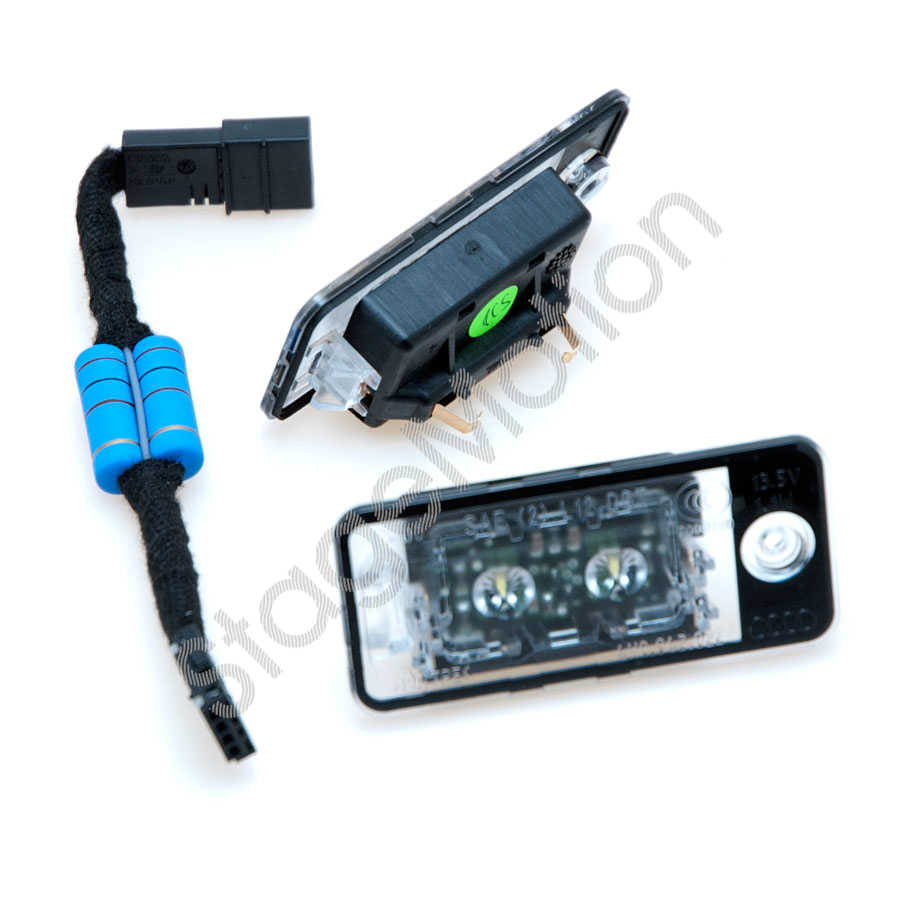 Kit luz LED de Matrícula OEM + Cancelador para Audi