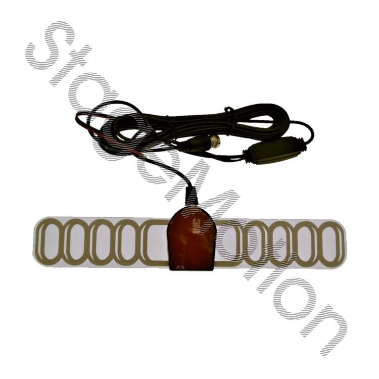 Antena DVB-T universal amplificación externa, plástico/metacrilado 5M