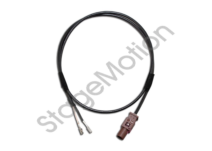 Conversor MOQ a Fakra Hembra de cámara de visión trasera para VW Touareg 7P Actualización RCD 510/550 a RNS 850