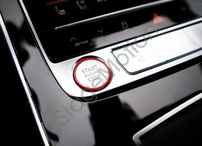 Botón original de arranque de motor rojo para Audi A4 8W, A5 F5, Q5 FY