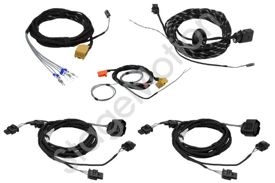 Cableado Park Pilot con OPS Frontal + trasero Retrofit para VW Touareg 7P