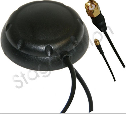 Conexión Dual MMCX + SMA. Longitud 5 m. + 28db