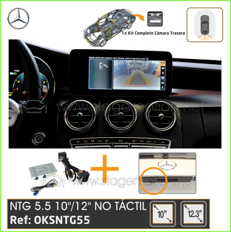 Kit Visión Trasera NTG 5.5 Pantallas High 10"/12" (No táctiles)