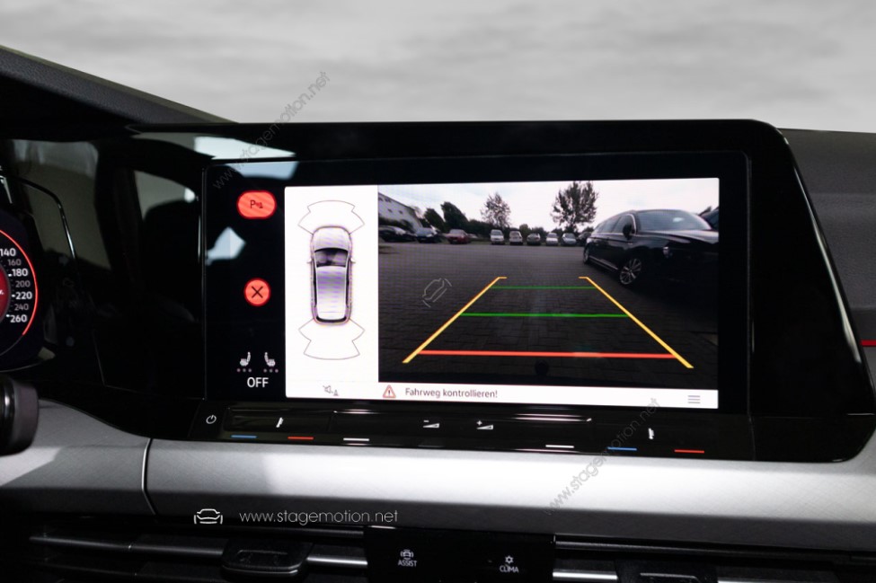 Kit Cámara Visión Trasera Original VW Golf 8 CD (VIII) Pantalla 8.8" / 10.1"