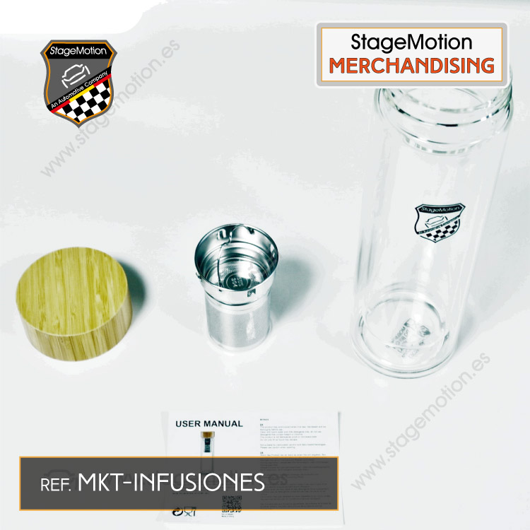 Preparador Té e Infusiones en Doble Cristal 420ml