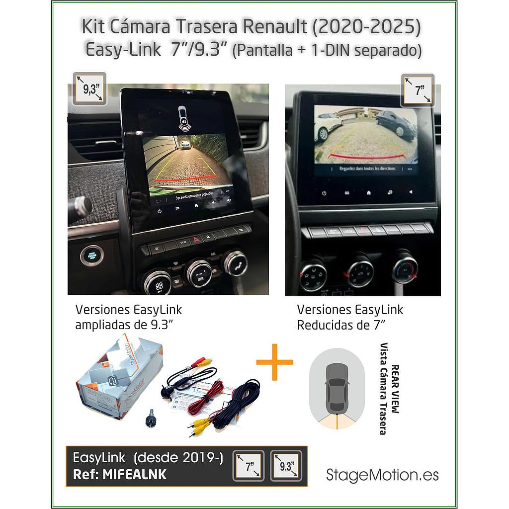 Kit Cámara Trasera Renault EasyLink 7"/9.3" (desde 2020)
