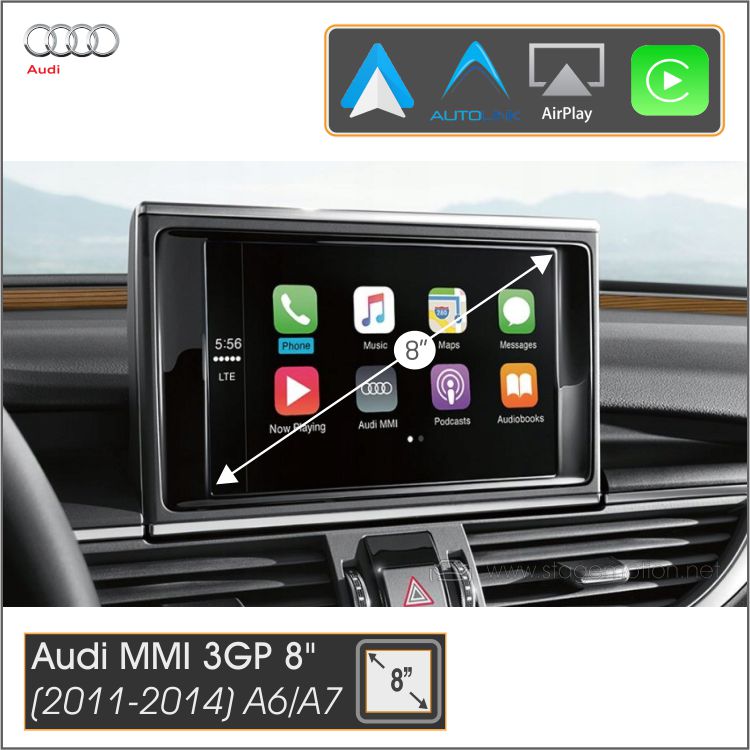 Kit Plus Audi MMI 3G HIGH / LOW A1/A4/Q3/A5/Q5/A6/A7/Q7(2009-2014) Car-Play Wireless + Android Auto + Mirror-Link + USB + Visión 180º *SUSTITUIDO POR WKR3GHIG
