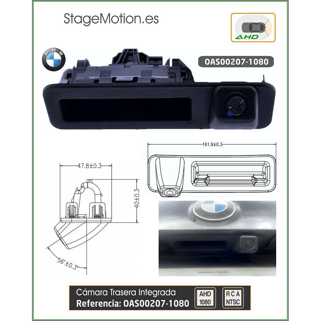 Cámara Trasera RCA asidero BMW Serie 2/3/5/X1/X3/X4/X5/X6 (F-G Series desde aprox. 08/2017)