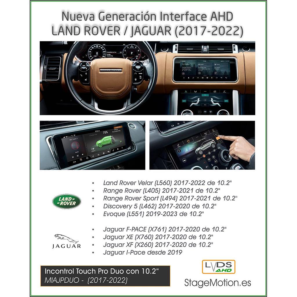 Interface AHD Cámaras/Vídeo In Touch PRO DUO 10,2" LandRover/Jaguar (2017-2021)