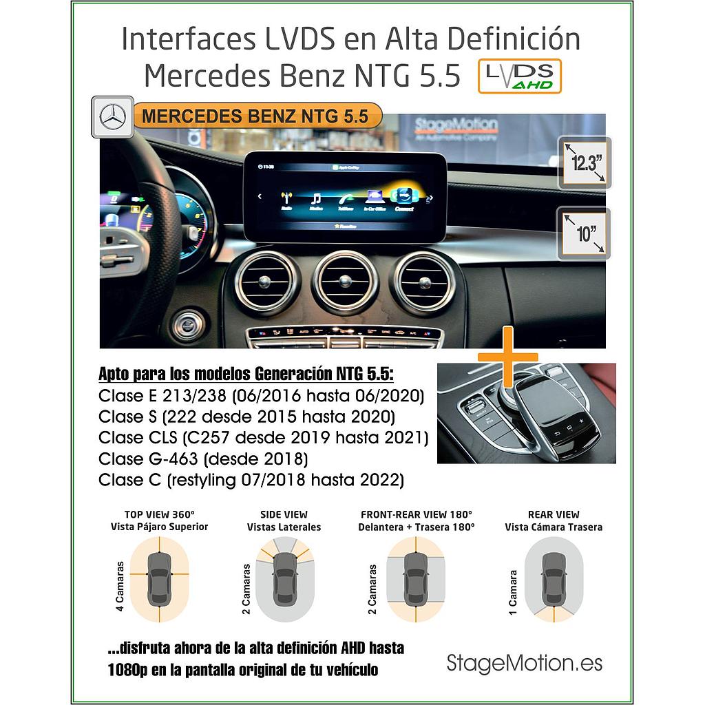 Interfaz AHD Cámaras Visión + Vídeo AUX NTG 5.5 High 10"/12" (no táctil)