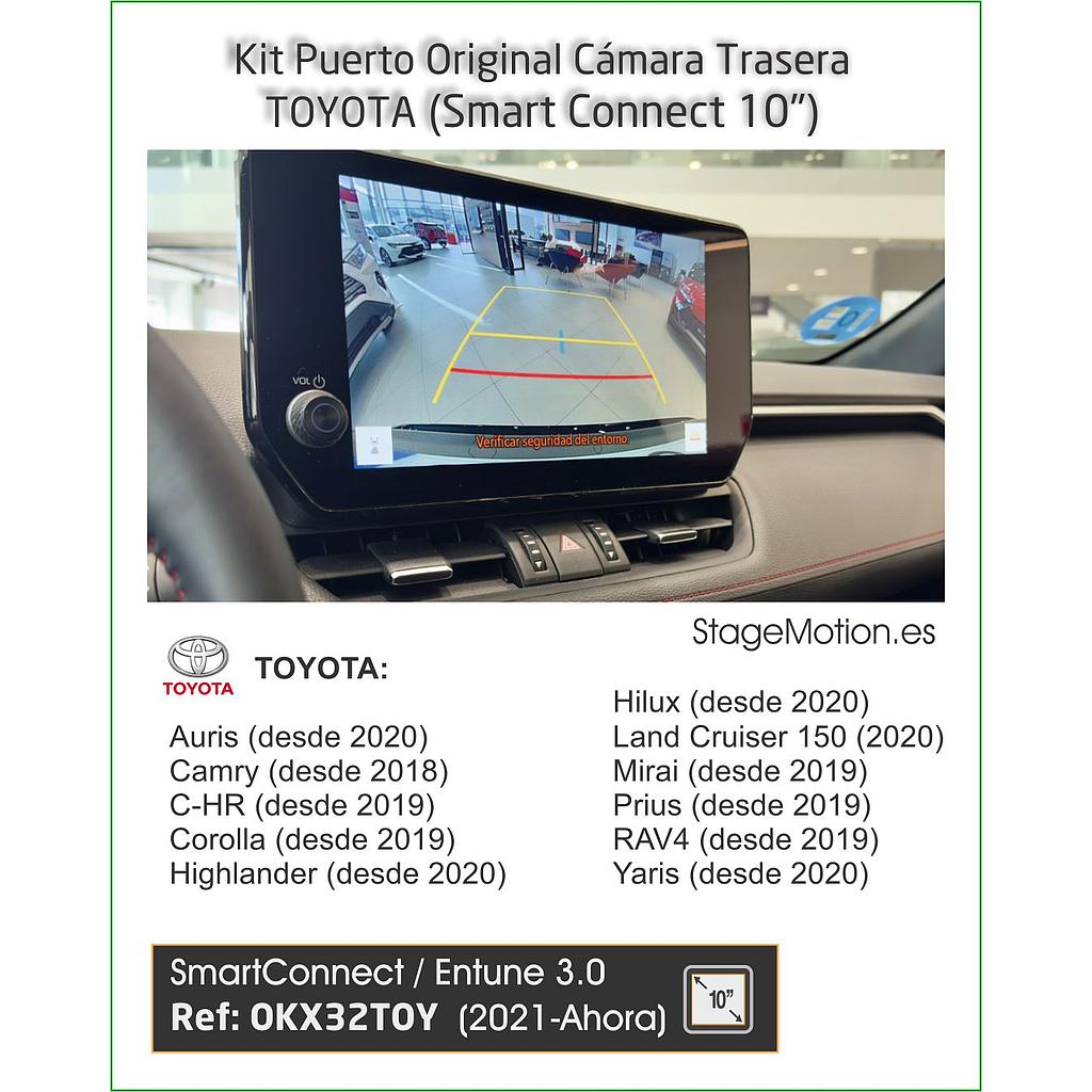 KIT Cableado + Cámara Trasera OEM Toyota SmartConnect 10"(2018-2024)