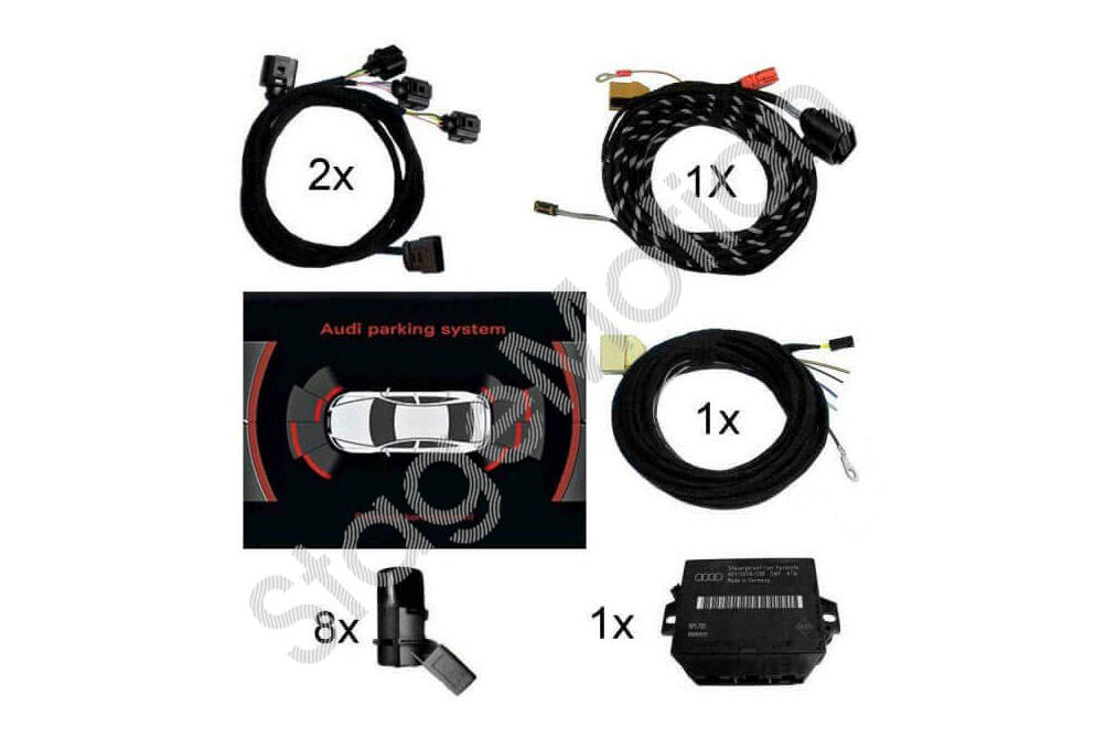 Kit Park Pilot APS+ (display óptico MMI) delantero y trasero para Audi Q7 4L
