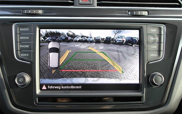 Kit cámara de visión trasera original para Volkswagen Touran 5T