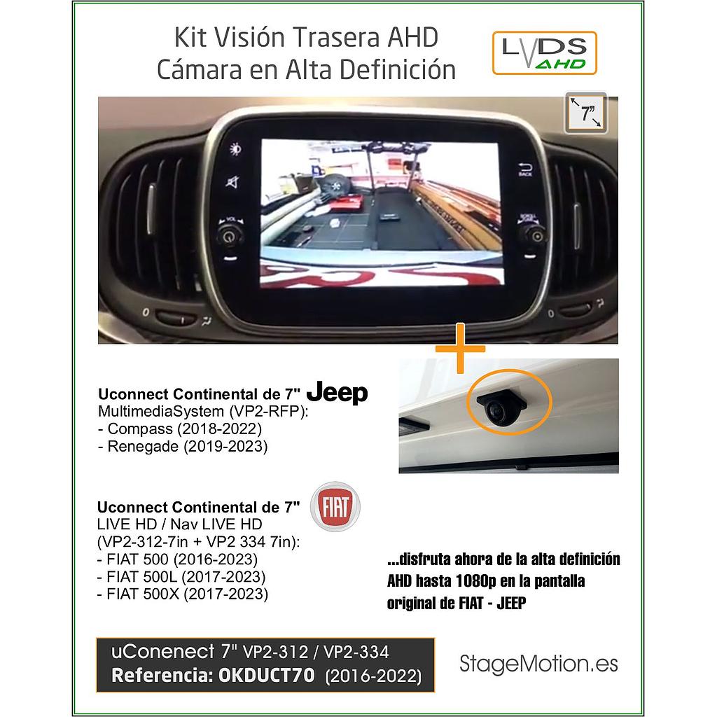 Kit RVC FIAT-JEEP Uconnect 7 (LIVE HD + Nav LIVE HD pantalla 7")