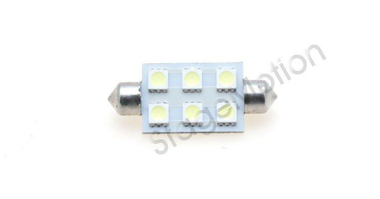 Lámpara LED C5W 12/24W (Doble 22x42mm. - Luz blanca) -70 lm.-