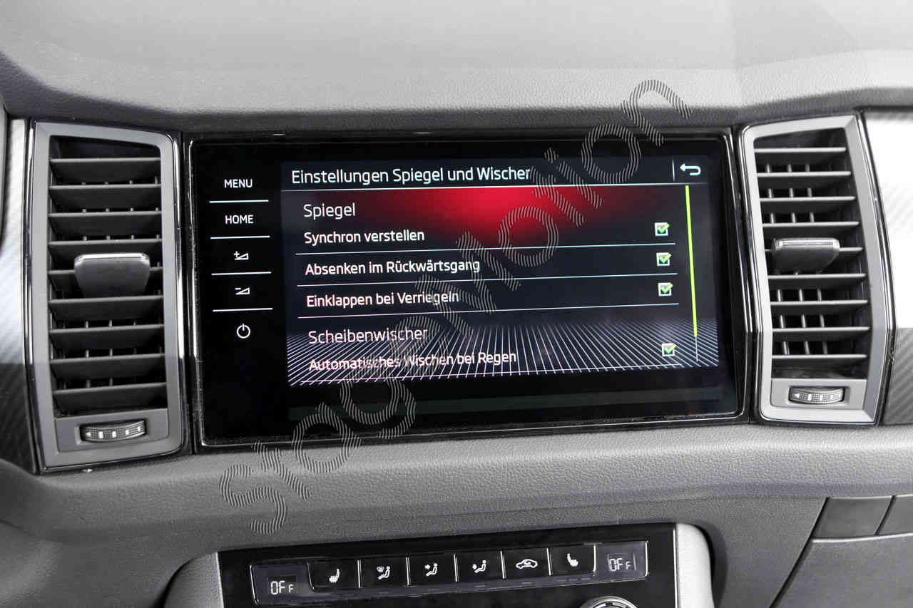 Juego completo de retrovisores exteriores abatibles para Skoda Kodiaq NS7