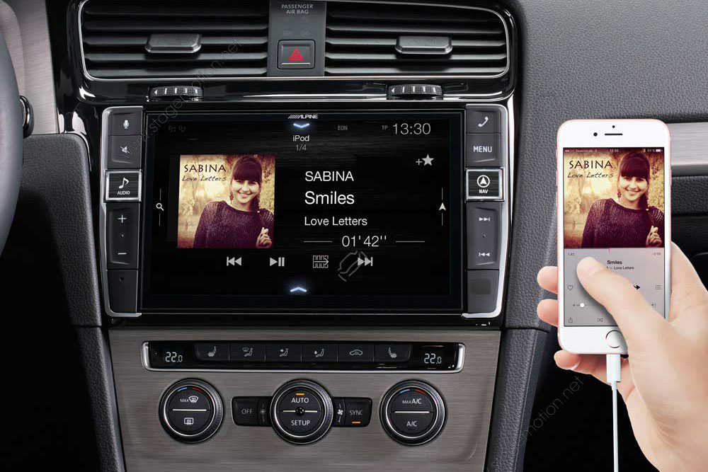 Sistema de navegación de información y entretenimiento premium para VW Golf 7