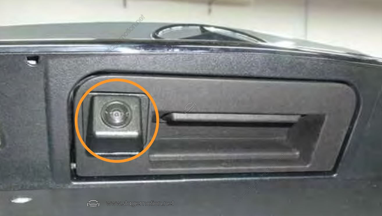 Cámara Trasera RCA asidero NTSC-RCA para Mercedes-Benz: Clase C(C205), SLK(172), CLA(C117), S(222/217)