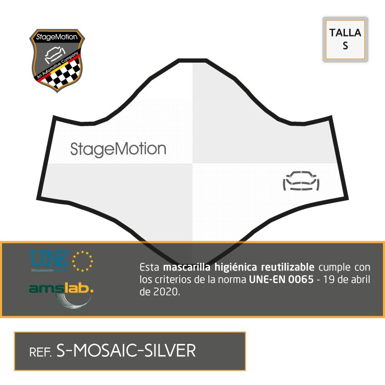 Mascarilla [S] Diseño: MOSAIC SILVER