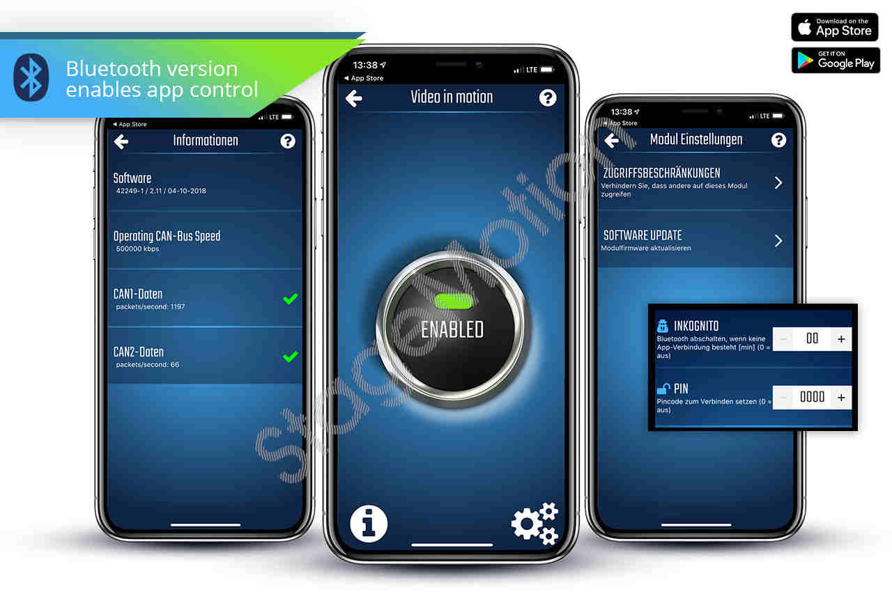 Vídeo activo para BMW CCC Professional