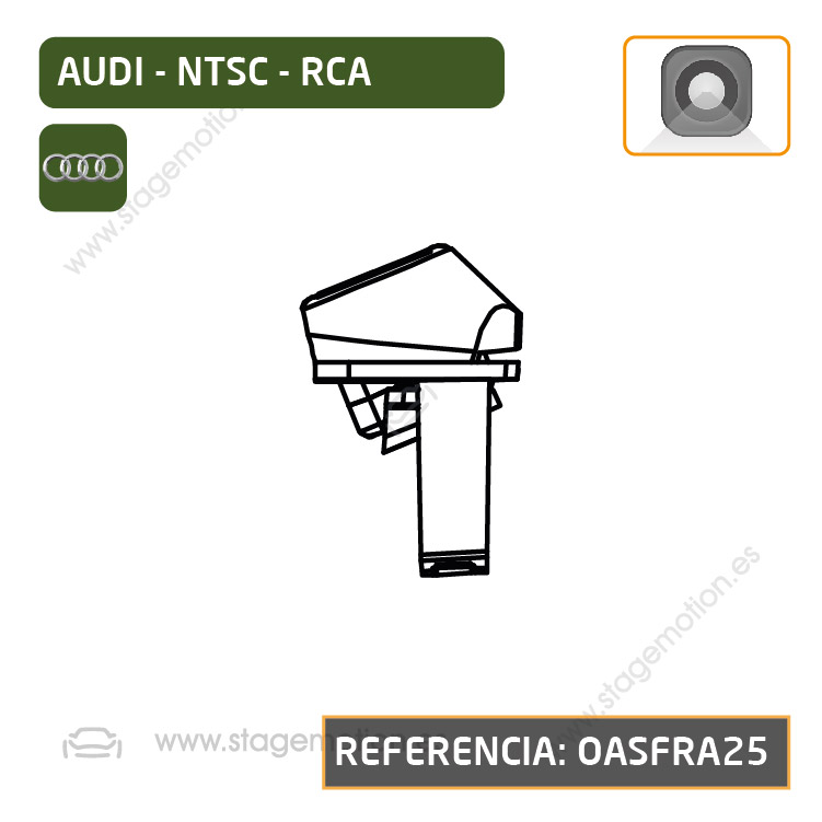 Cámara Frontal Específica RCA para Audi A4 (8W desde 2020) Tipo1