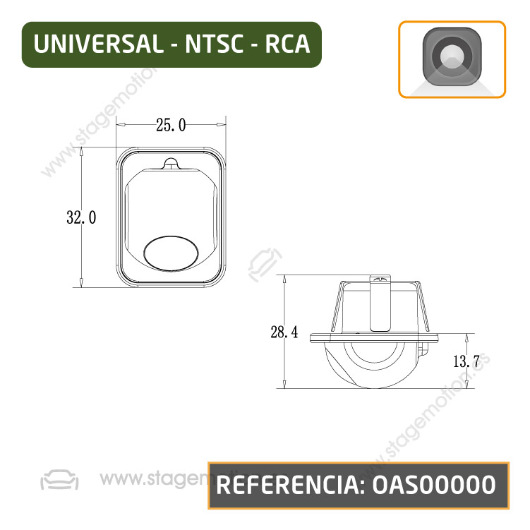 Kit RVC Integrado NTG 5.5 LOW de 7" (No Táctil)