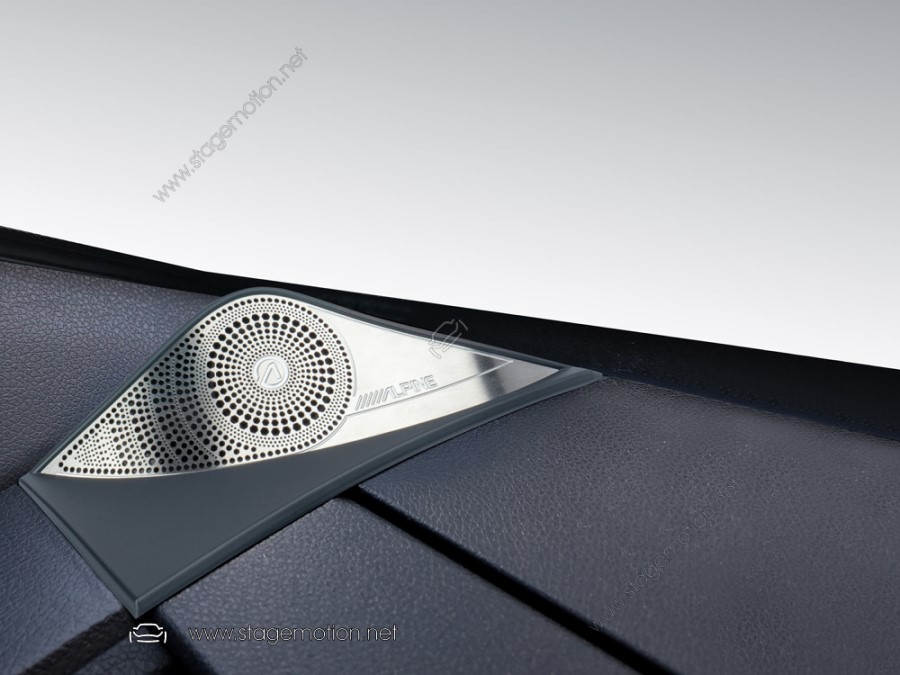 Kit subwoofer Alpine y amplificador DSP de 6 canales para Mercedes Benz Sprinter 907/910