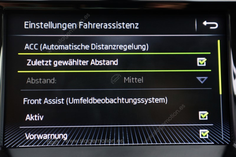 Kit control de distancia automático (ACC) para Skoda Fabia NJ