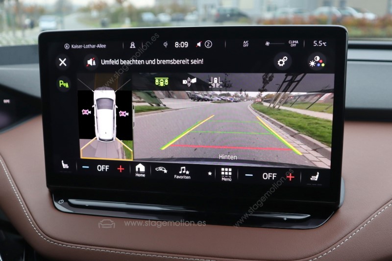 Kit de cámara de visión delantera y trasera para Skoda Enyaq 5A