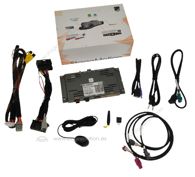 Kit Wireless Car-Play + Android Auto + Mirror-Link + USB + Puerto Cámara Visión Mercedes NTG 3.5 (2009-2013) Clase S/CL