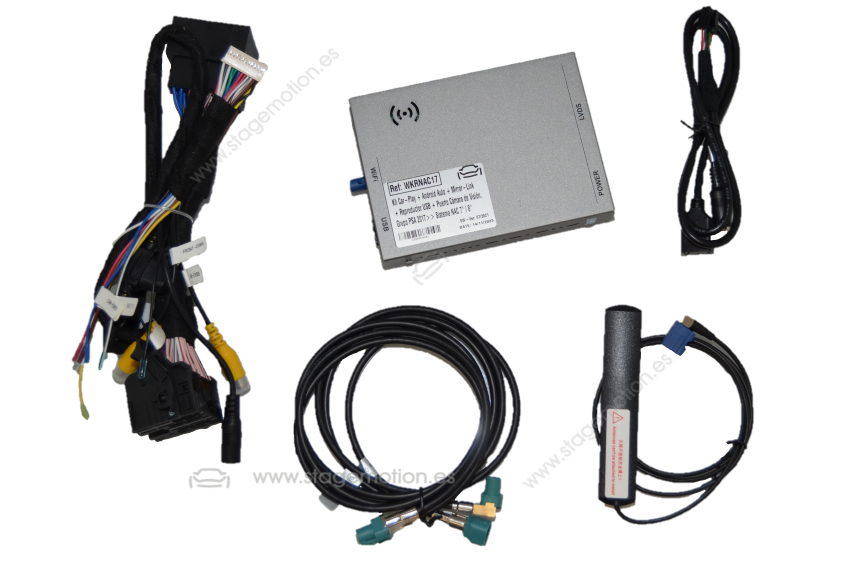 Kit Car-Play + Android Auto + Mirror-Link + Reproductor USB + Puerto Cámara de Visión, Grupo PSA 2017>> Sistema NAC 7" / 8"