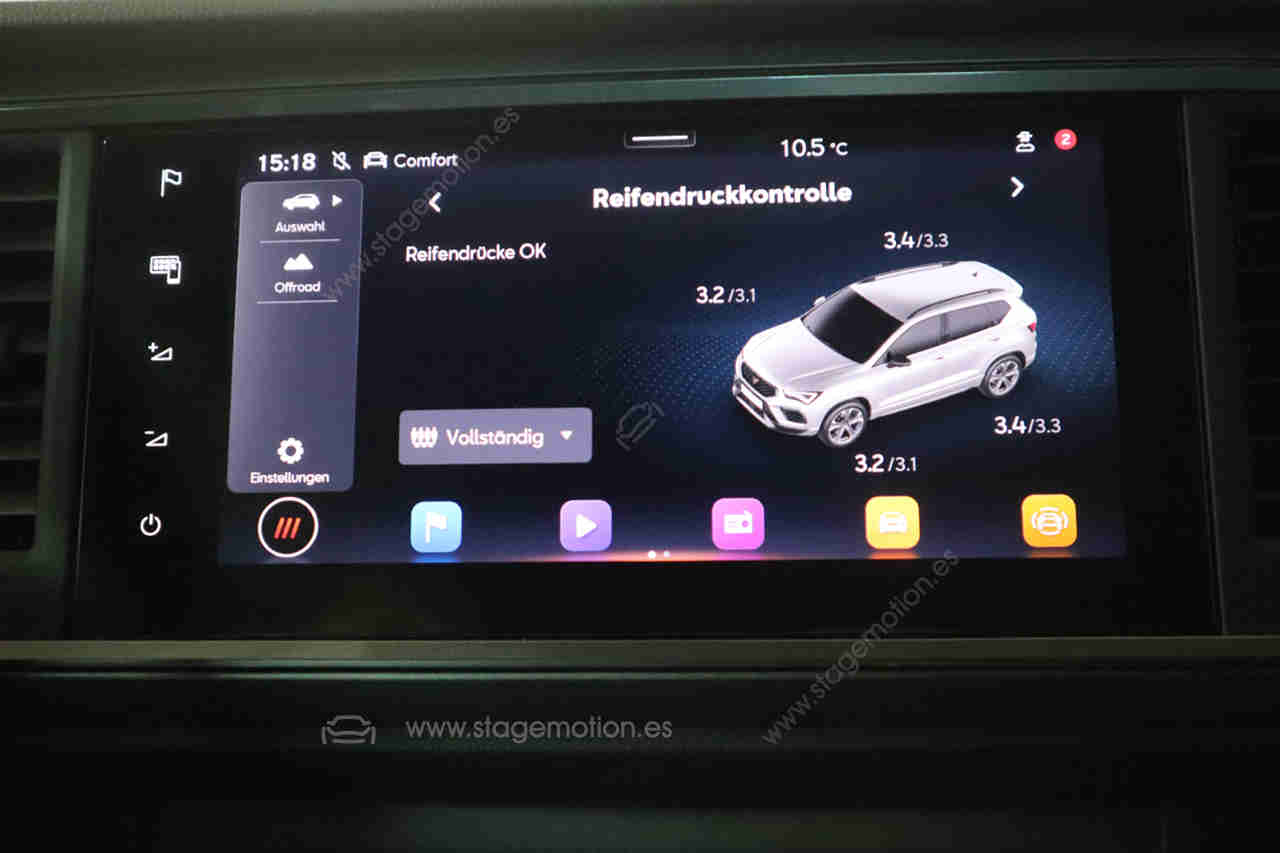 Sistema de control de presión de neumáticos (TPMS) para Seat Ateca KH