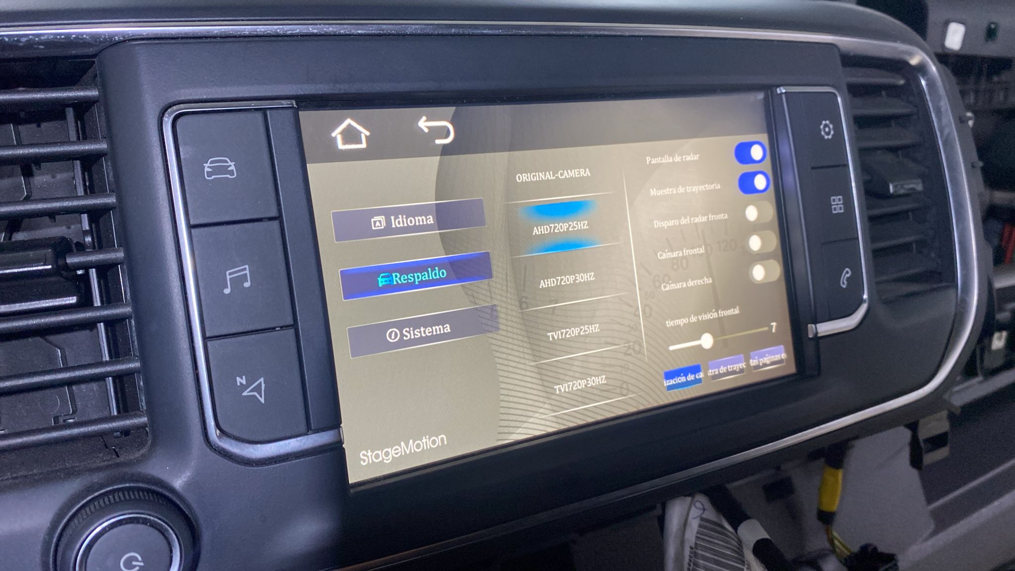 Interface AHD PSA NAC Cámaras + Vídeo Aux Peugeot/Citroën/DS/Toyota/Opel (2017-2023) 7"/8"/9"/10"