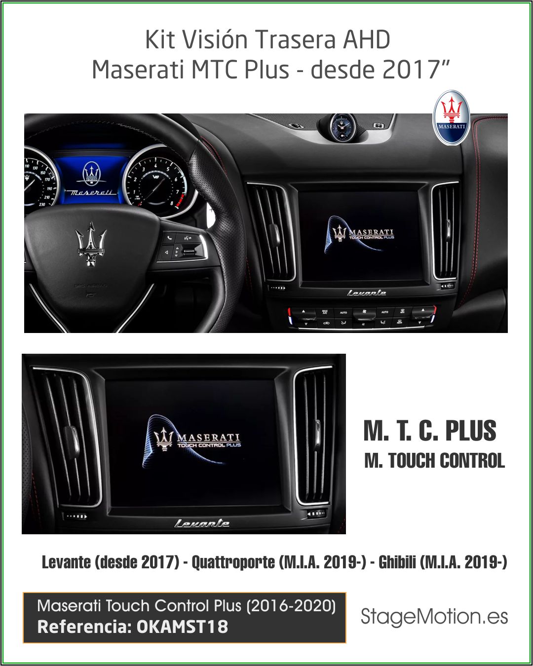 Kit RVC AHD Maserati Levante (desde aprox. 2017)
